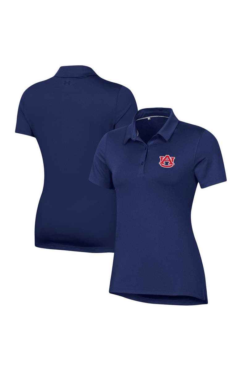 Under Armour Women's Under Armour Navy Auburn Tigers Performance Polo, Alternate, color, 