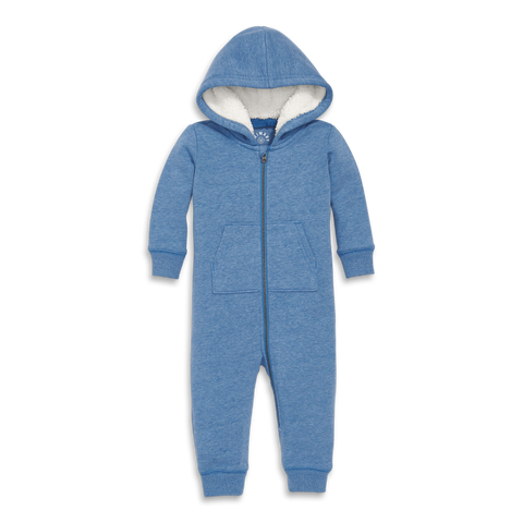 Baby Teddy Fleece-Lined Zip Romper