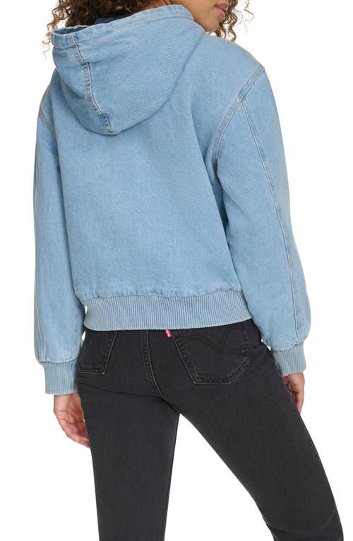 Levi's® Work Cotton Canvas Zip Jacket In Light Wash Denim