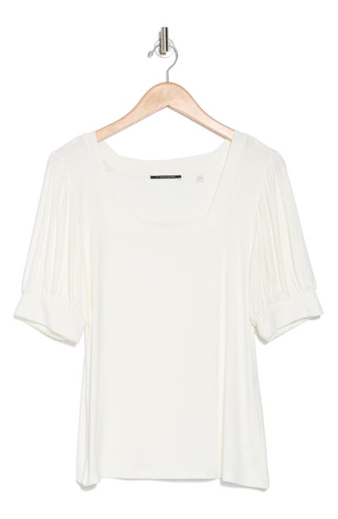 Square Neck Banded Top