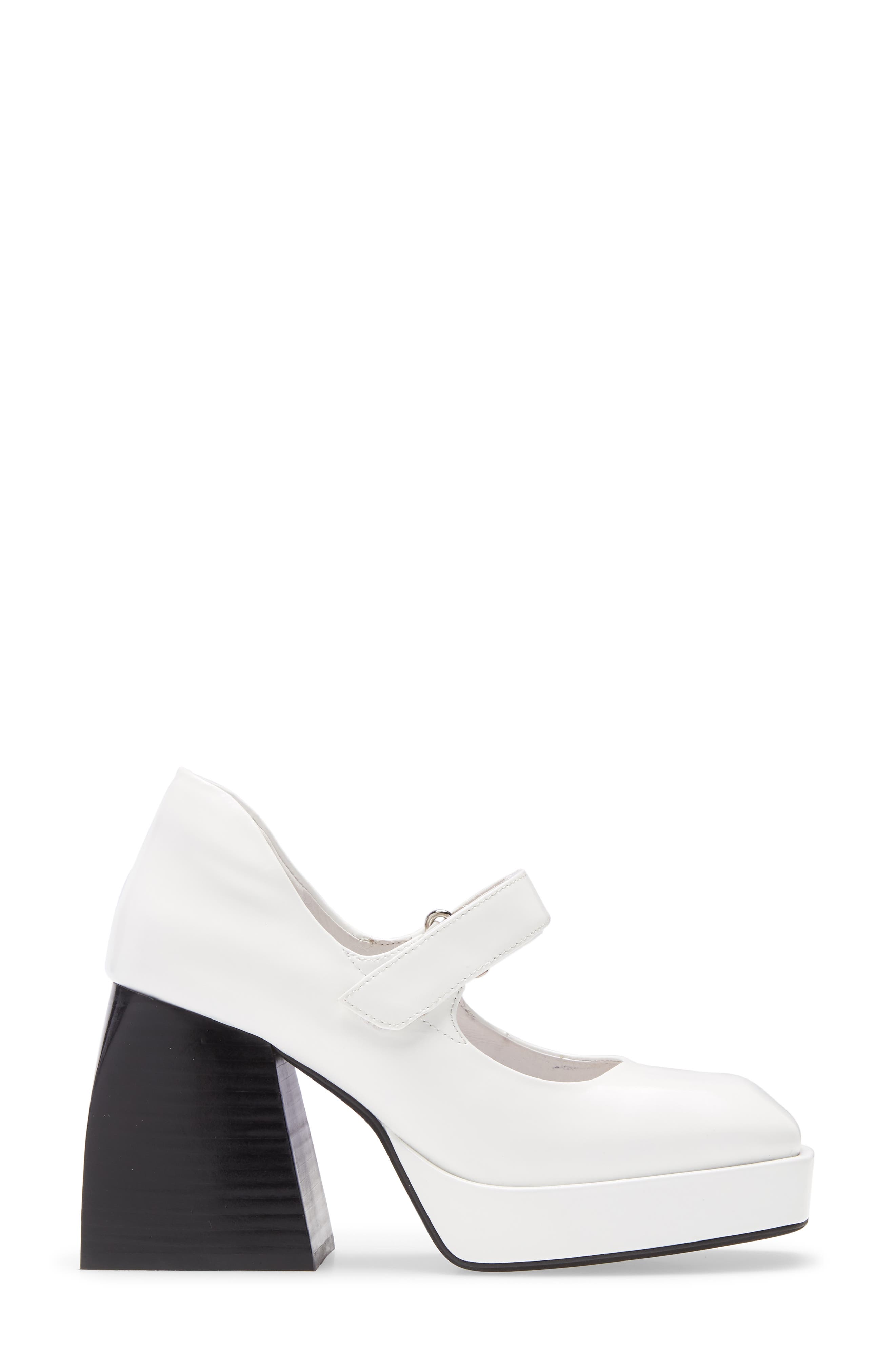 Reine Platform Mary Jane Pump, Alternate, color, WHITE BLACK BOX