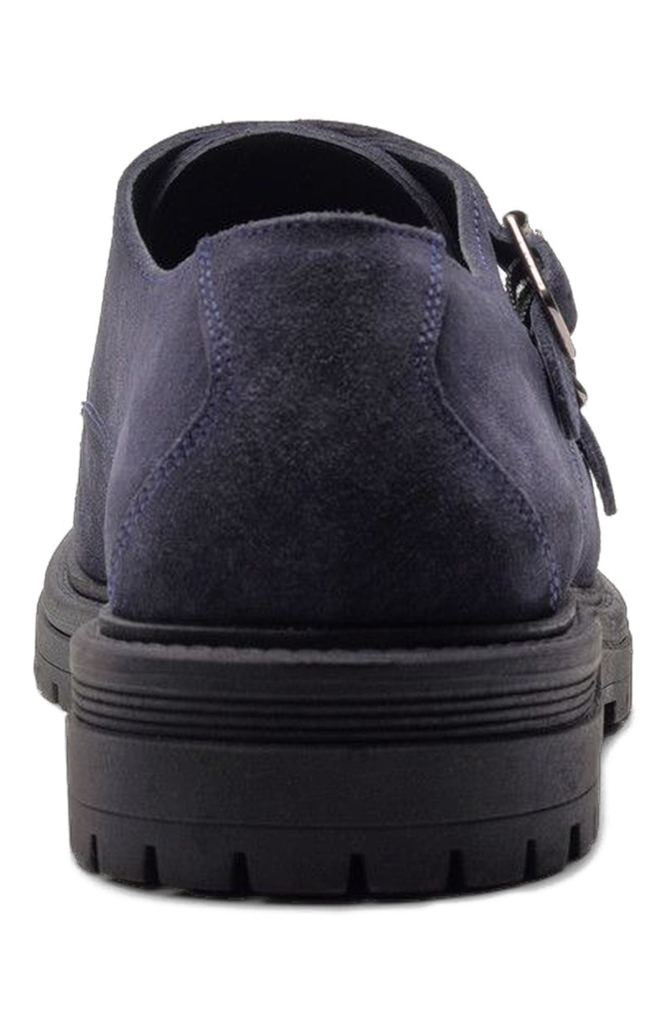 Jett Double Monk, Alternate, color, Navy Suede