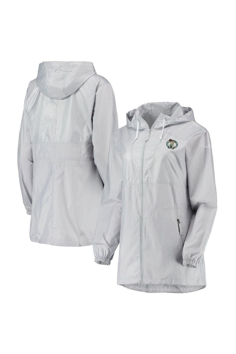 Women's Columbia Gray Boston Celtics Flashback Full-Zip Jacket, Main, color, Gray