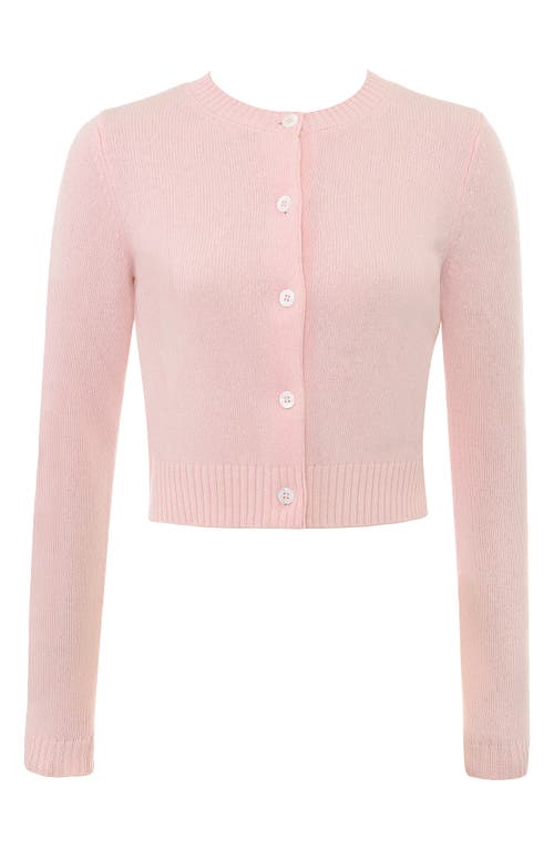 Shop House Of Cb Alliana Wool Cardigan In Icy Pink