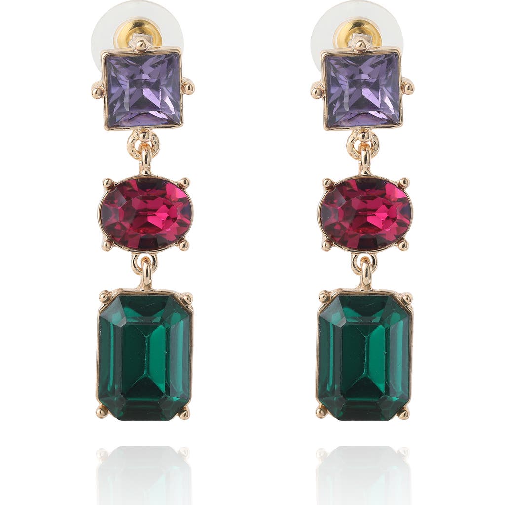 Bcbg Multi-gem Drop Earrings In Multi