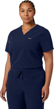 JAANUU Rhena Women's 1-Pocket Classic V-Neck Scrub Top