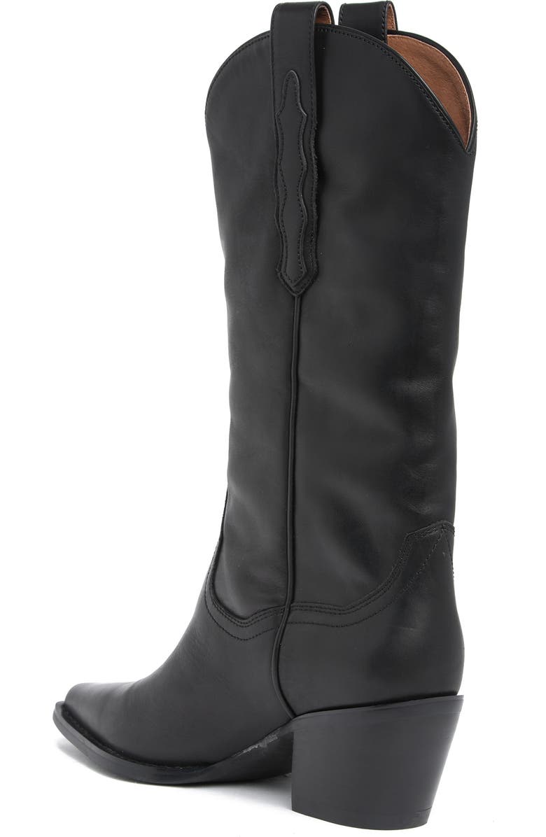 Jeffrey Campbell Floured Western Boot, Alternate, color, Black