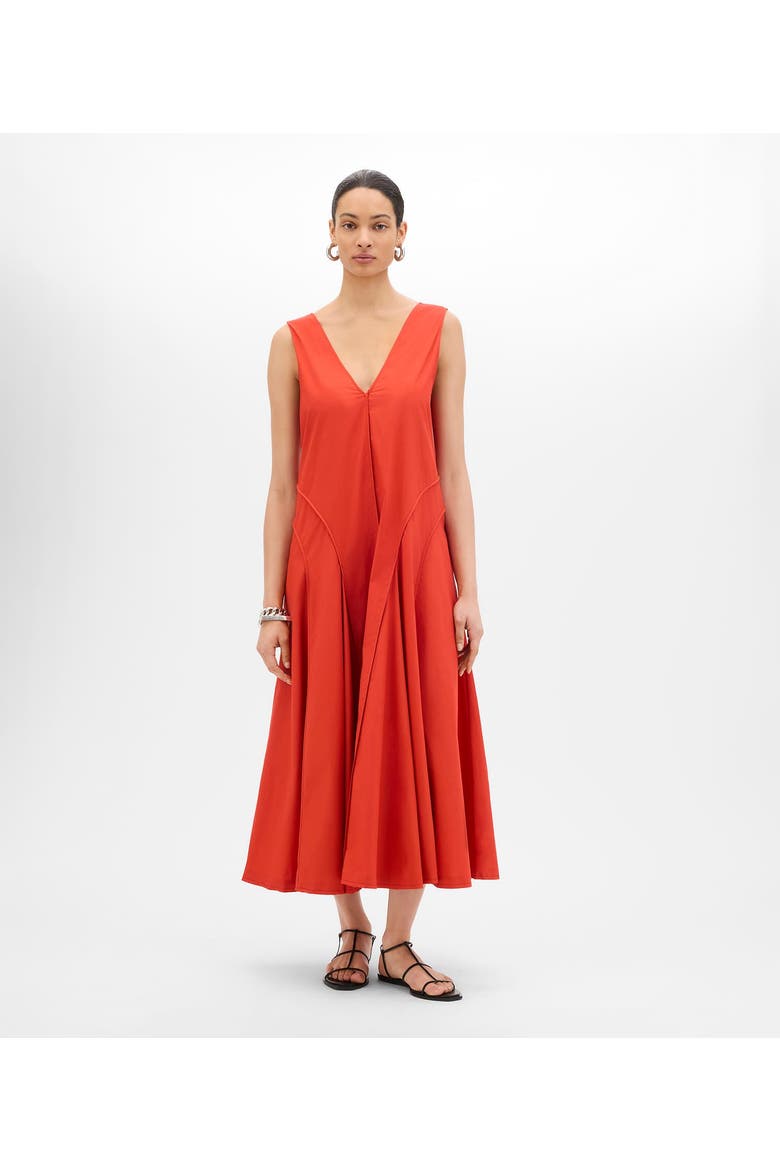 Full Skirt Dress | Vermilion, Main, color, Vermilion