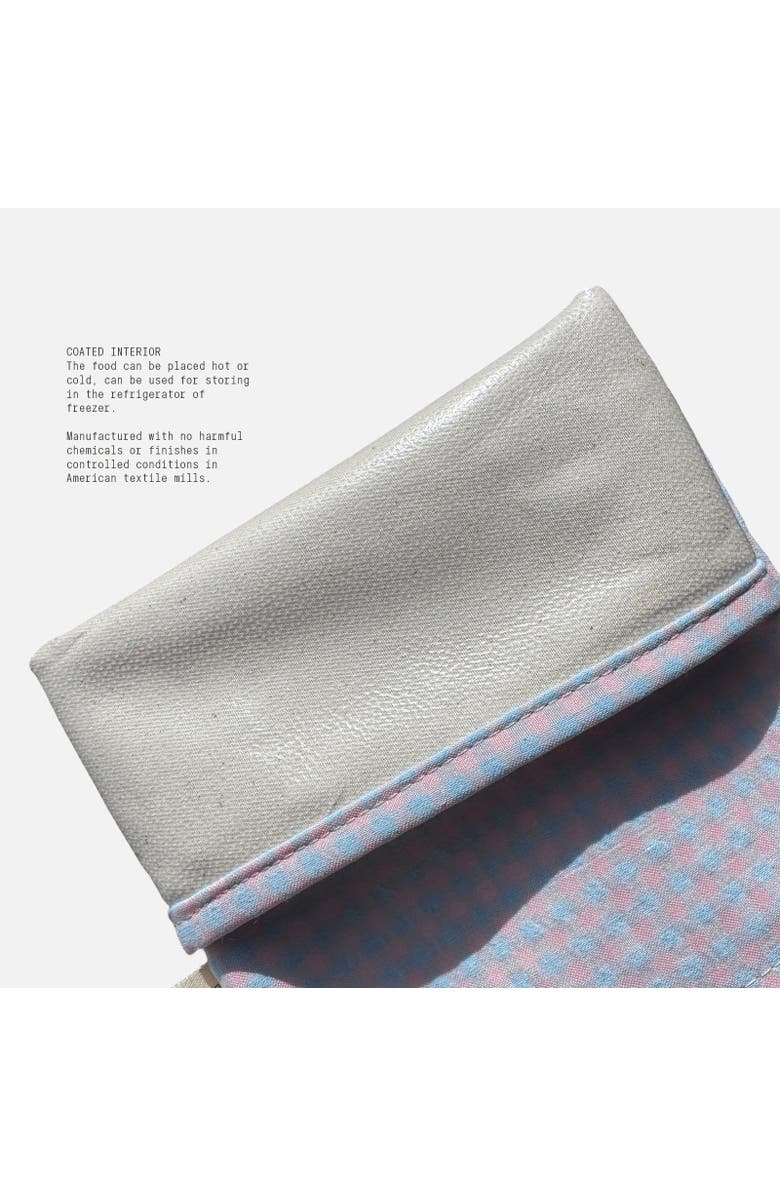 Ardent Goods Double Layer Gingham Food Bag Set, Alternate, color, Grey