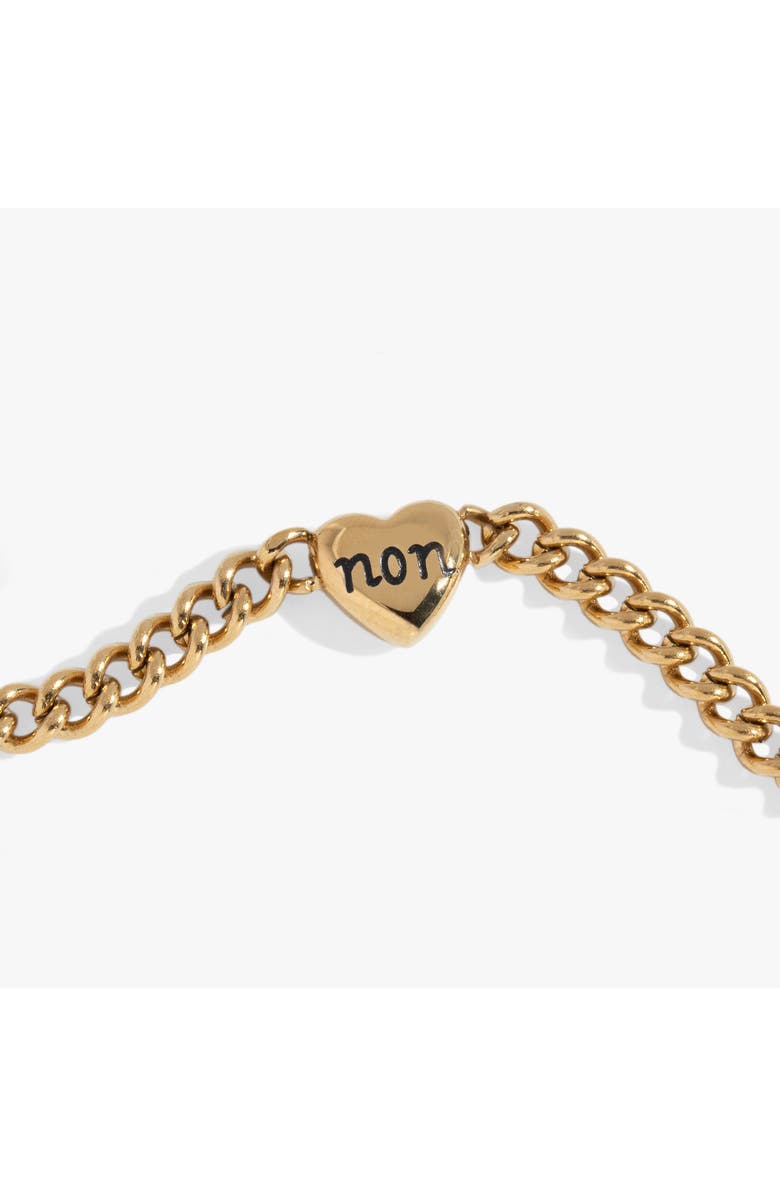 Alex and Ani Oui Non Heart Inline Bracelet, Alternate, color,