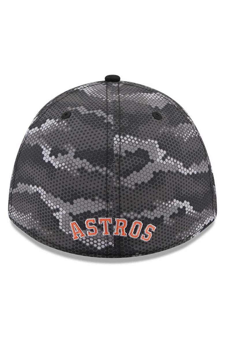 Men's New Era Black Houston Astros Camo 39THIRTY A-Frame Flex Hat, Alternate, color, Black