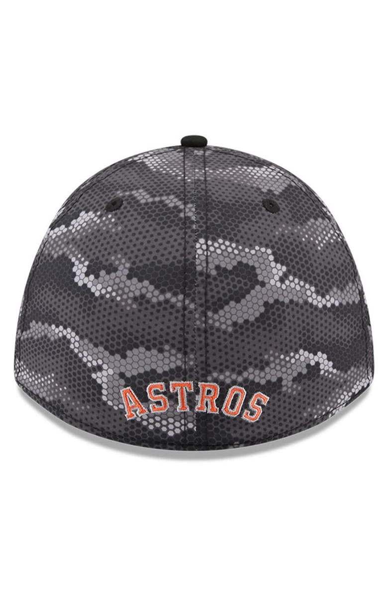 New Era Men's New Era Black Houston Astros Camo 39THIRTY A-Frame Flex Hat, Alternate, color, Black