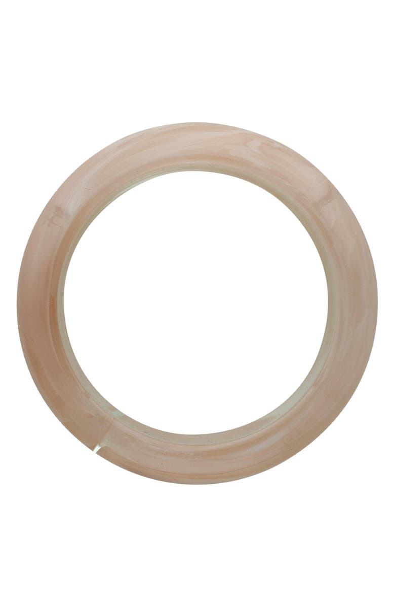 OLIVIA WELLES Rose Resin Bangle Bracelet, Alternate, color, Pink / Clear