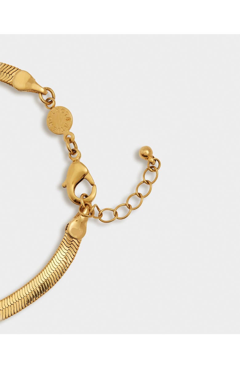 Katie Loxton Ciana Waterproof Gold Snake Chain Necklace, Alternate, color,