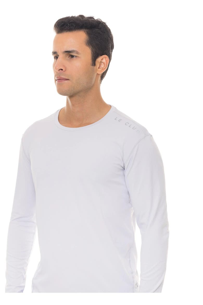 SPF 50 Le Club Mens Rashguard, Alternate, color, Gray