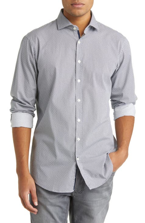 Harold Hi-Flex Stretch Cotton Button-Up Shirt