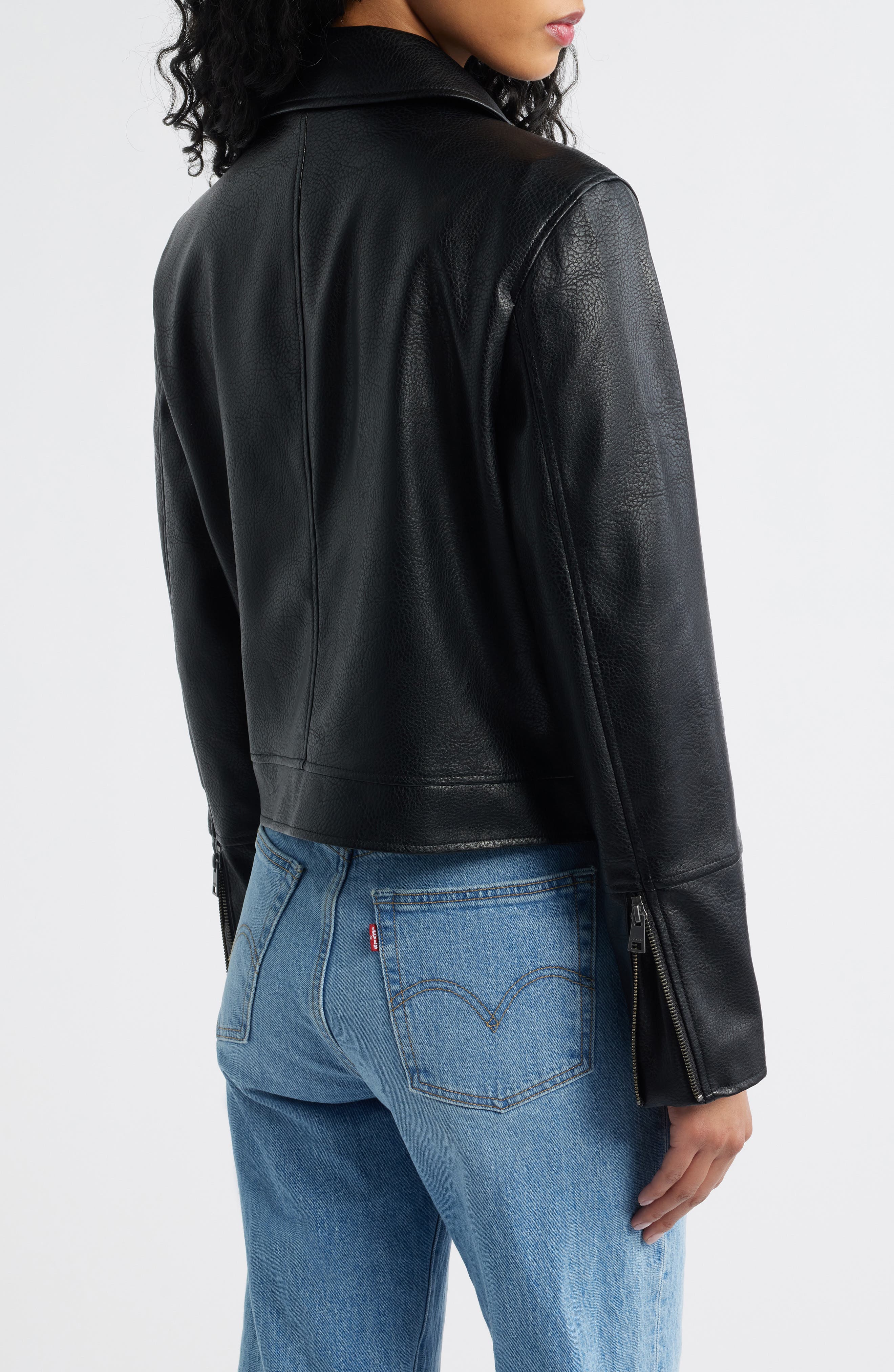 Faux Leather Moto Jacket - image 2