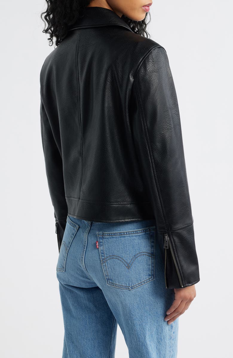 Levi's Faux Leather Moto Jacket, Alternate, color, Black