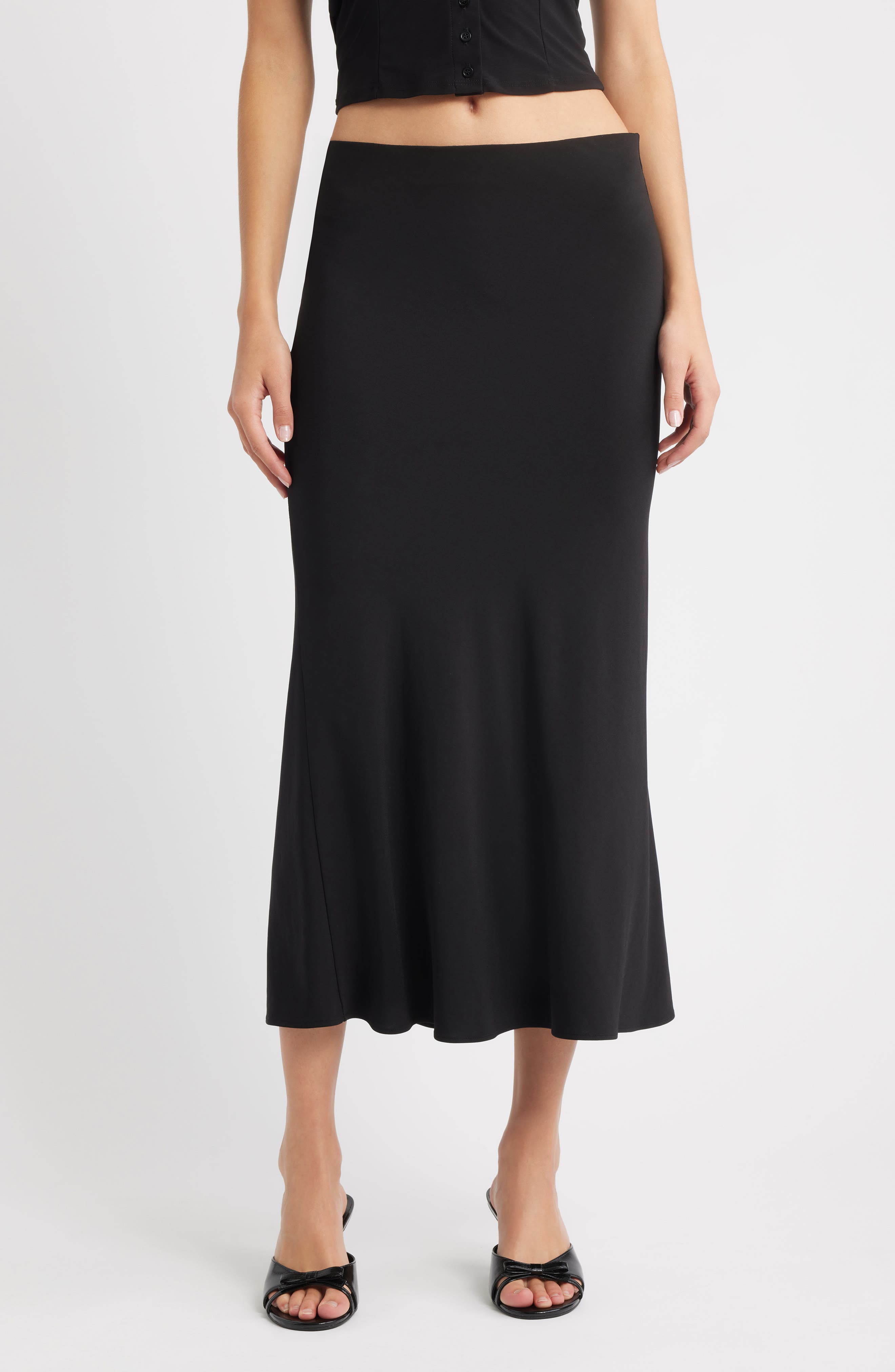 Bella Venice The Jessie Midi Skirt in Black 