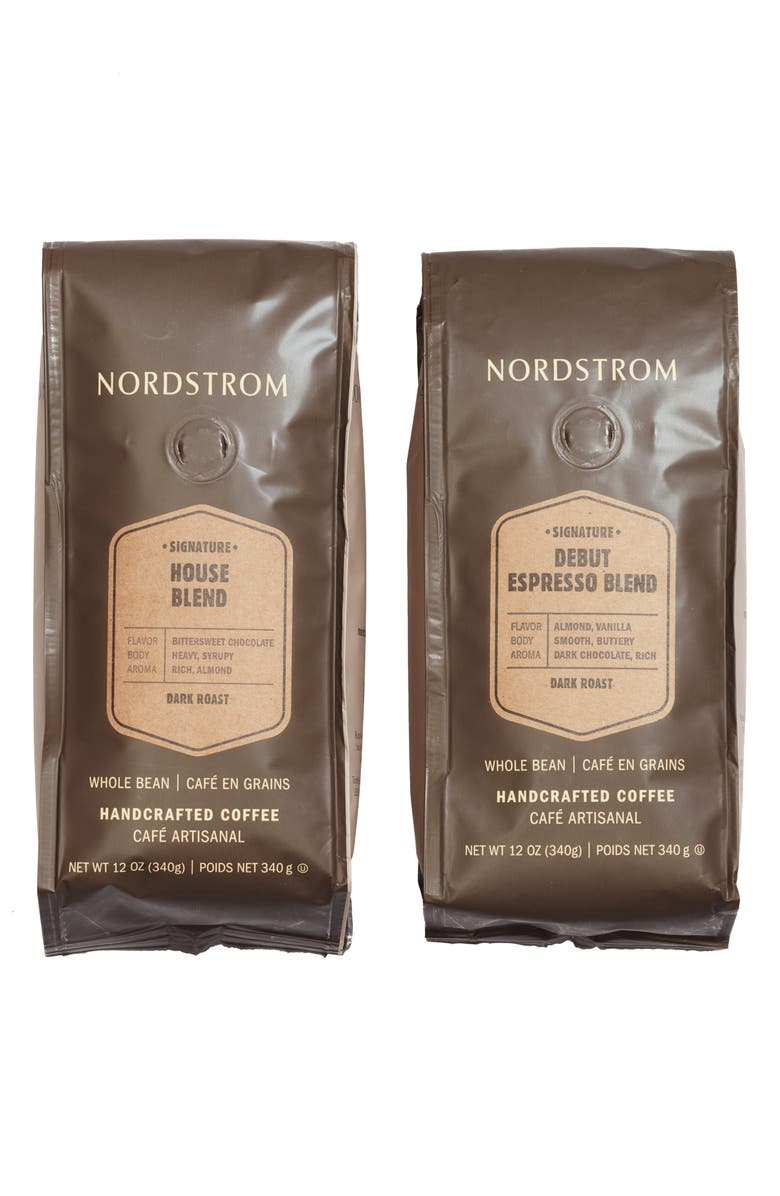 Nordstrom 2-Pack Coffee Debut Espresso Blend Whole Bean Coffee, Main, color,
