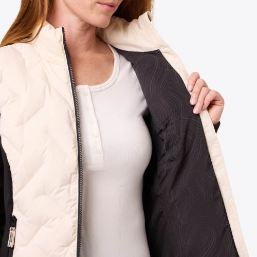 Mobile Warming Aria Natural Down Hybrid Heated Jacket In Multi