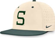 Nike Men's Nike Natural Michigan State Spartans On-Field Dugout True Performance Fitted Hat