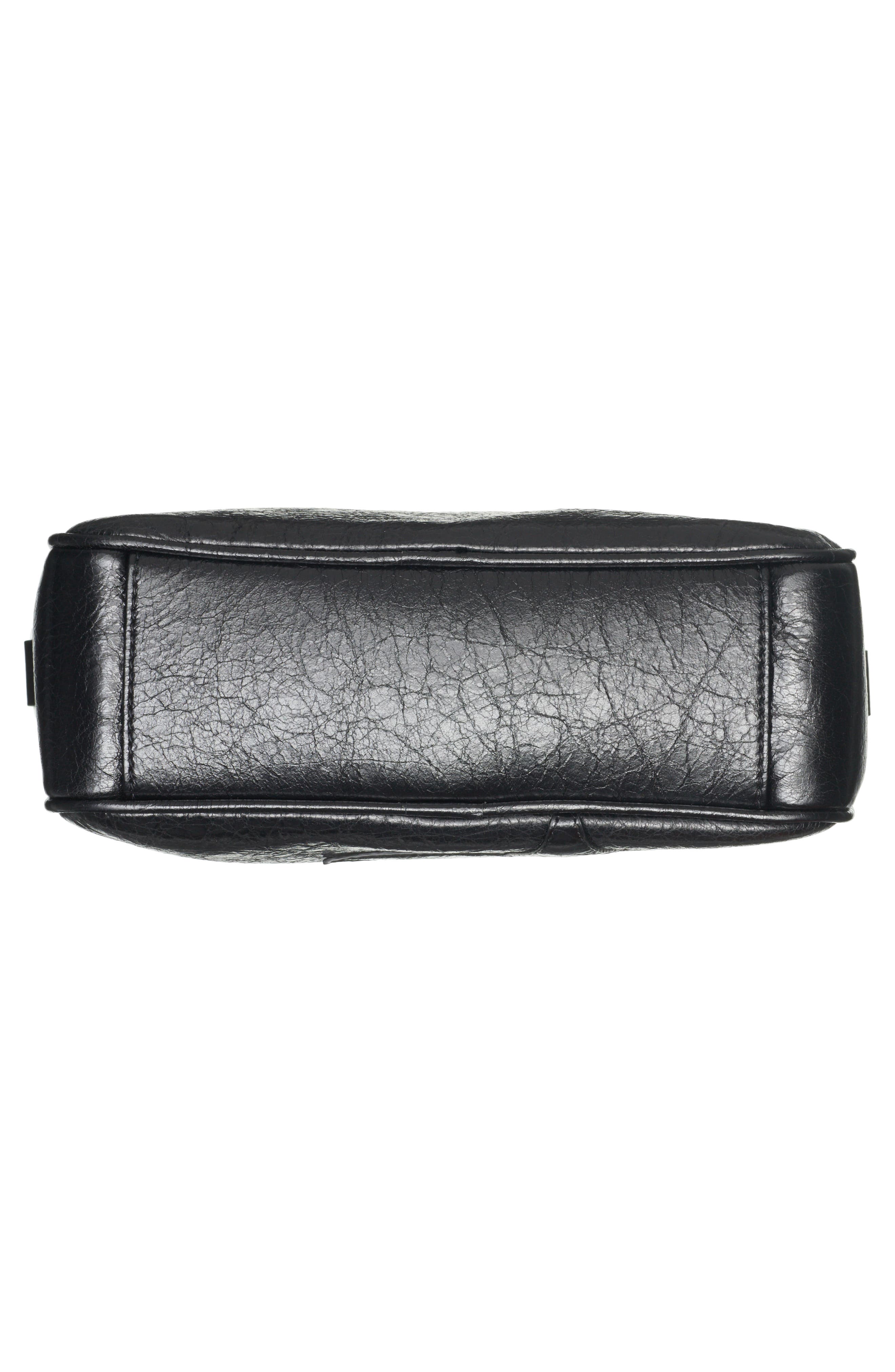 Golden Goose Star Wrinkled Leather Crossbody Camera Bag, Alternate, color, 