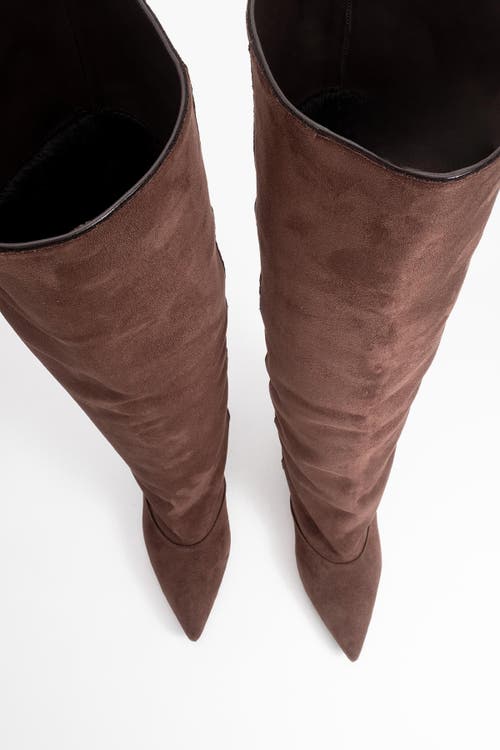 Prologue Shoes Zach Over The Knee Boot In Brown