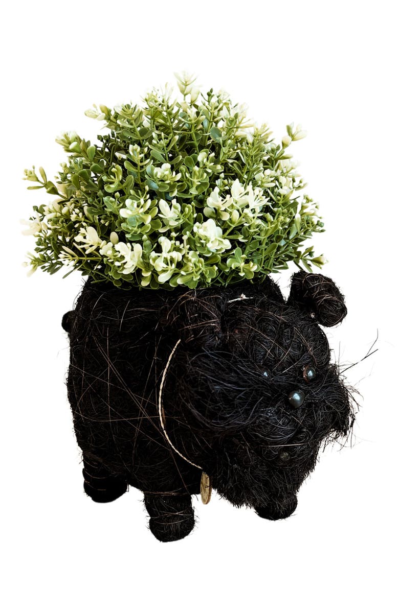 LIKHA Schnauzer Handwoven Planter, Main, color,