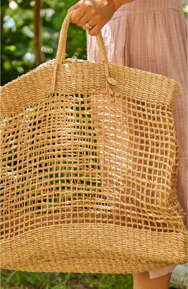 Kubo Merkado Abaca Tote Bag, Alternate, color,