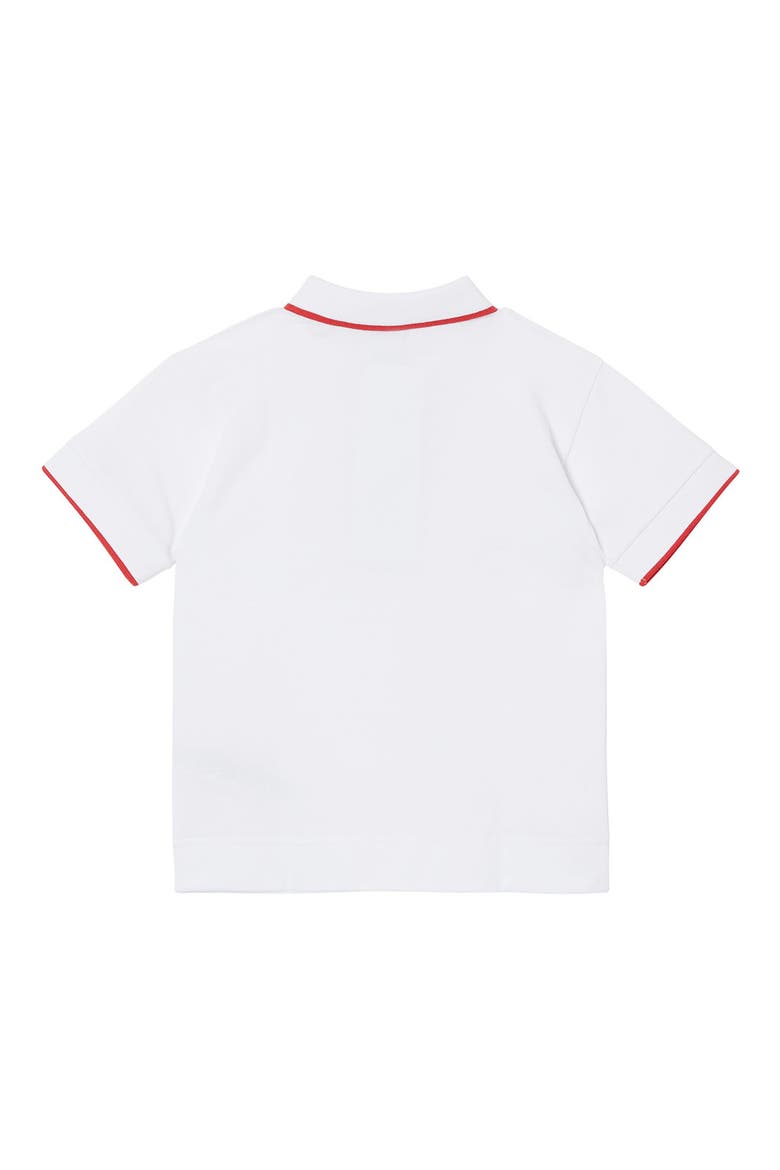 Kids' Samuel Icon Stripe Zip Polo, Alternate, color, WHITE