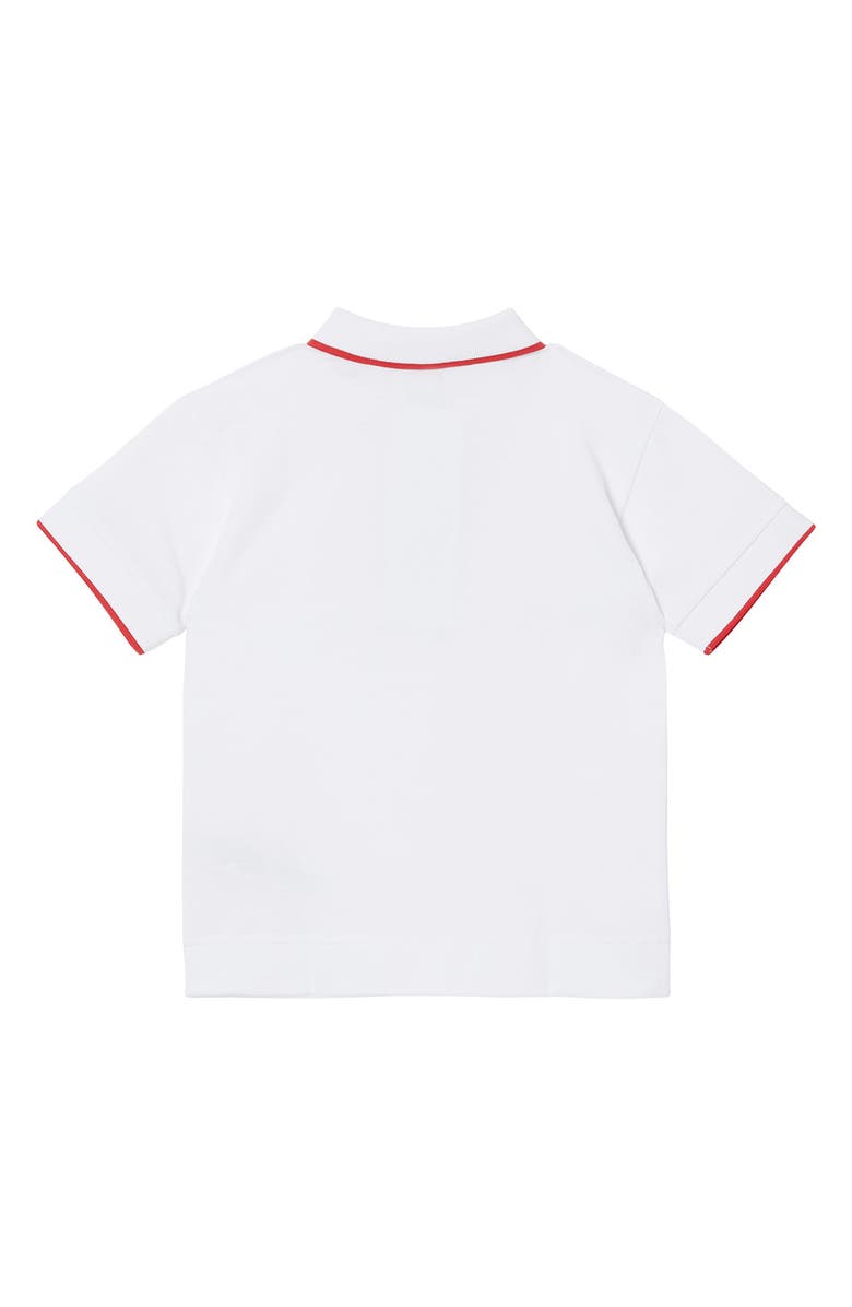 Burberry Kids' Samuel Icon Stripe Zip Polo, Alternate, color, 
