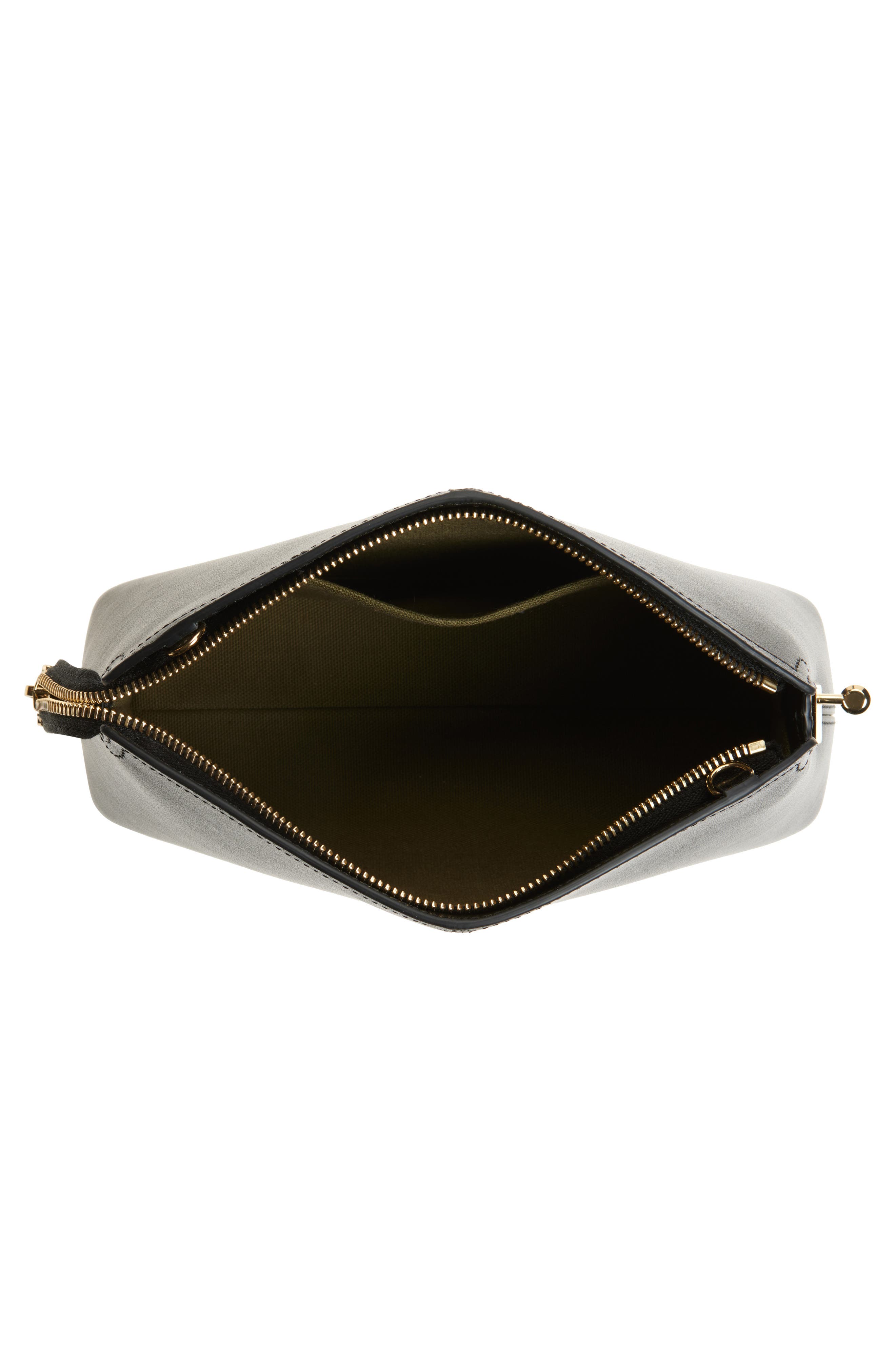 Victoria Beckham Victoria Leather Crossbody Bag, Alternate, color, Black