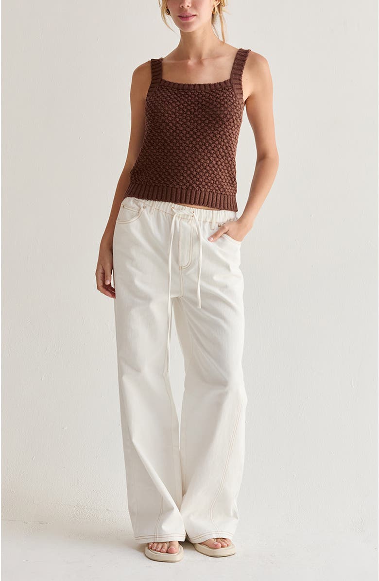 CRESCENT White Denim Pants, Alternate, color, White