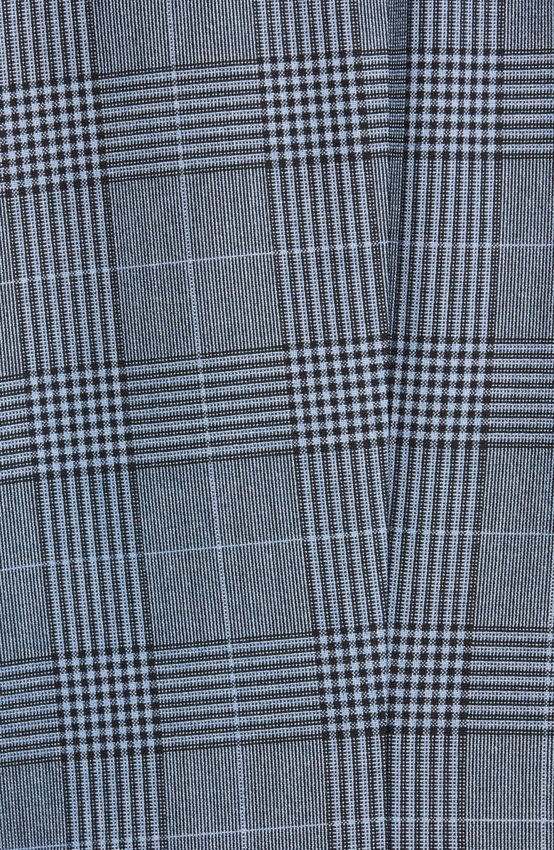 Ganni Double Breasted Plaid Suiting Blazer, Alternate, color,