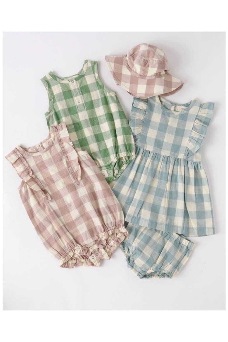 Check Organic Cotton Bloomers, Alternate, color, POND