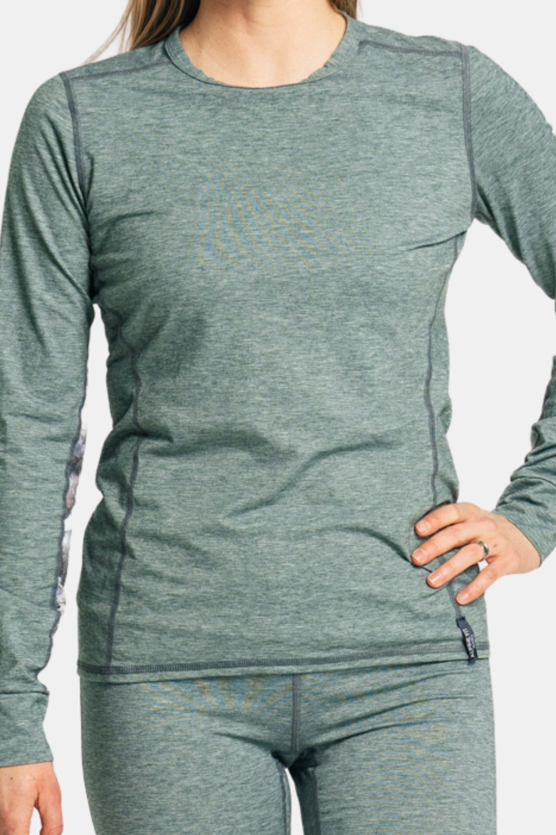 Rendezvous Ridge Long Sleeve, Main, color, Winter Moss Green