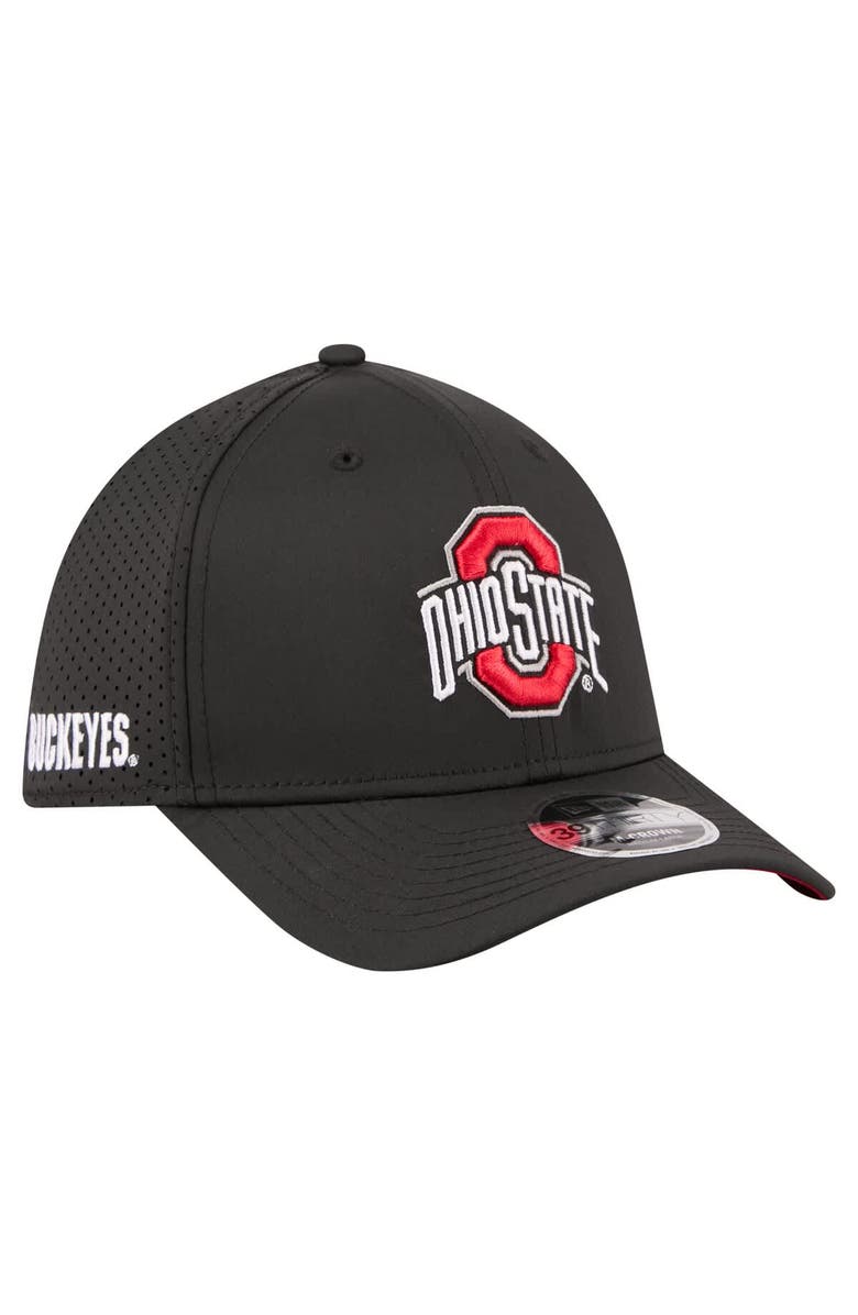 New Era Men's New Era  Black Ohio State Buckeyes 39THIRTY M-Crown Flex Fit Hat, Main, color, Black