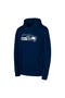 Youth College Navy Seattle Seahawks Team Logo Pullover Hoodie
