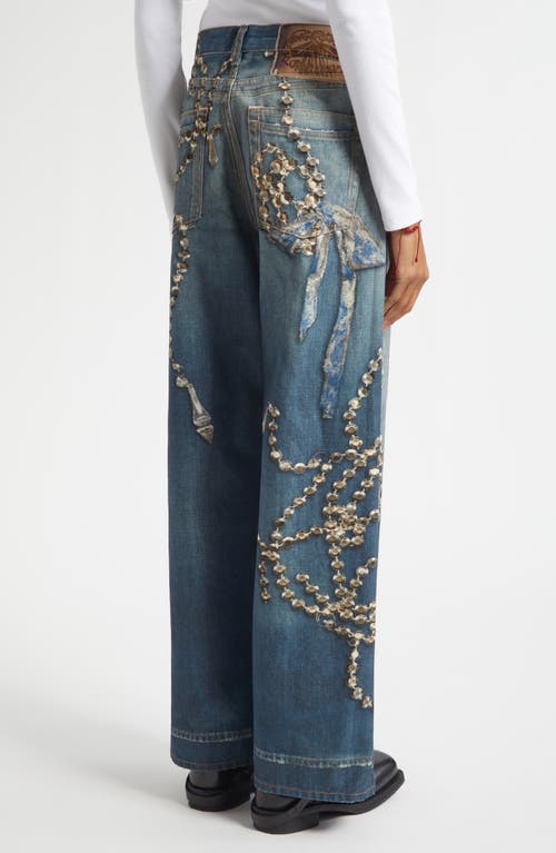 Acne Studios Gender Inclusive 1981 Loose Fit Trompe L'oeil Jeans In Blue