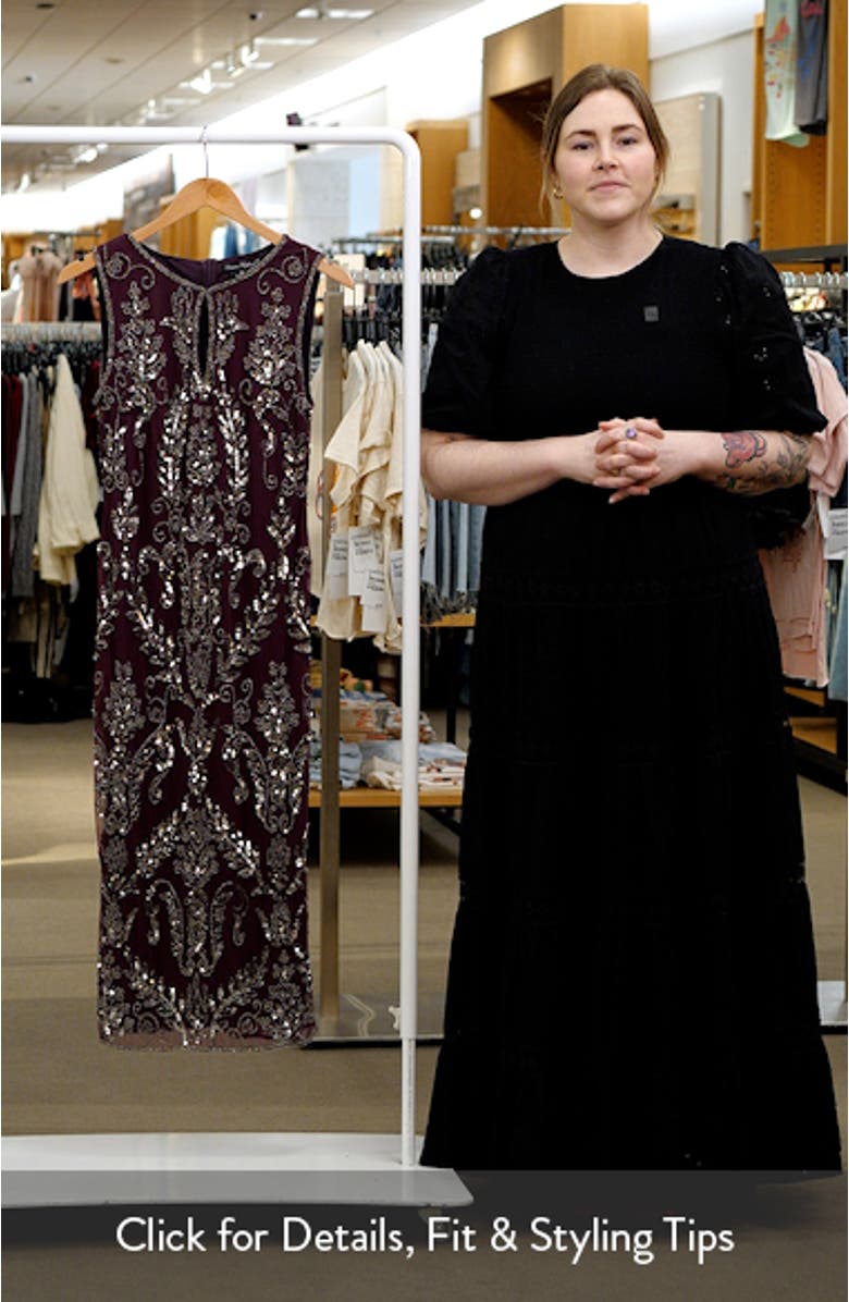 Embellished Midi Cocktail Dress, sales video thumbnail