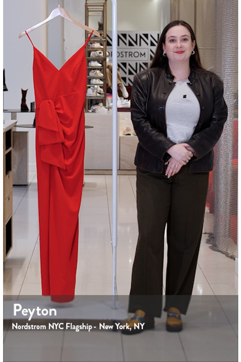 Spaghetti Strap Scuba Crepe Fit & Flare Dress video