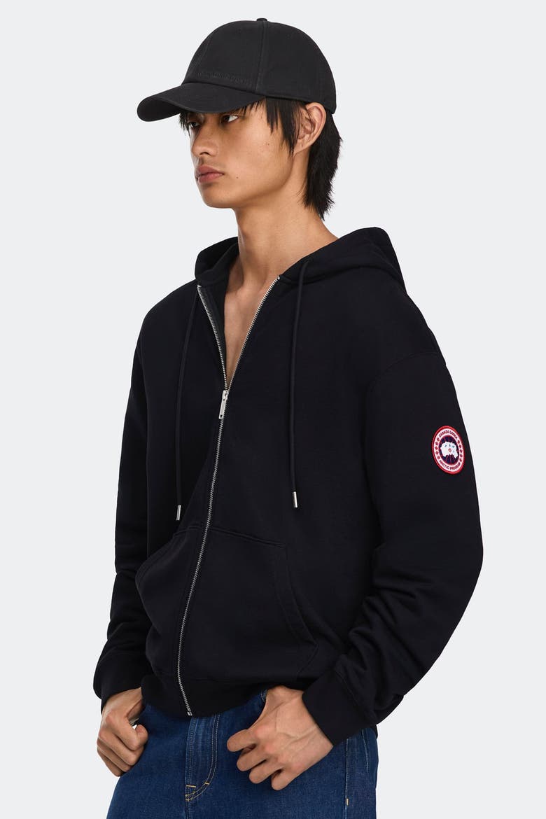 Loon Full Zip Hoodie, Alternate, color, Black