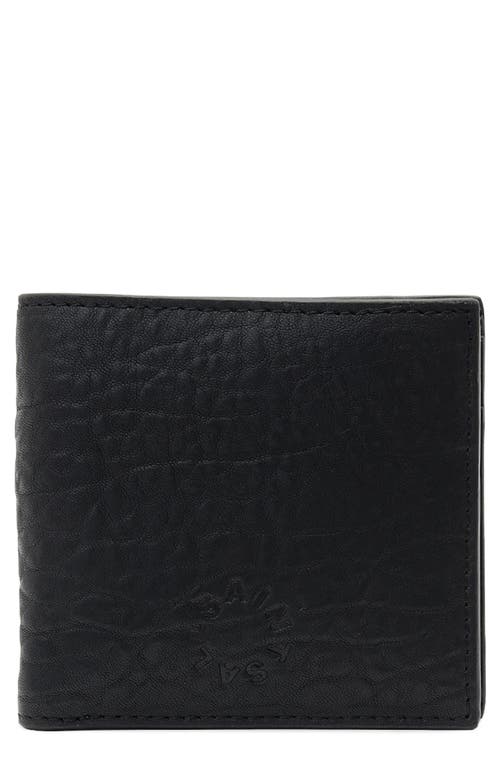 Allsaints Elkka Haven Leather Bifold Wallet In Black