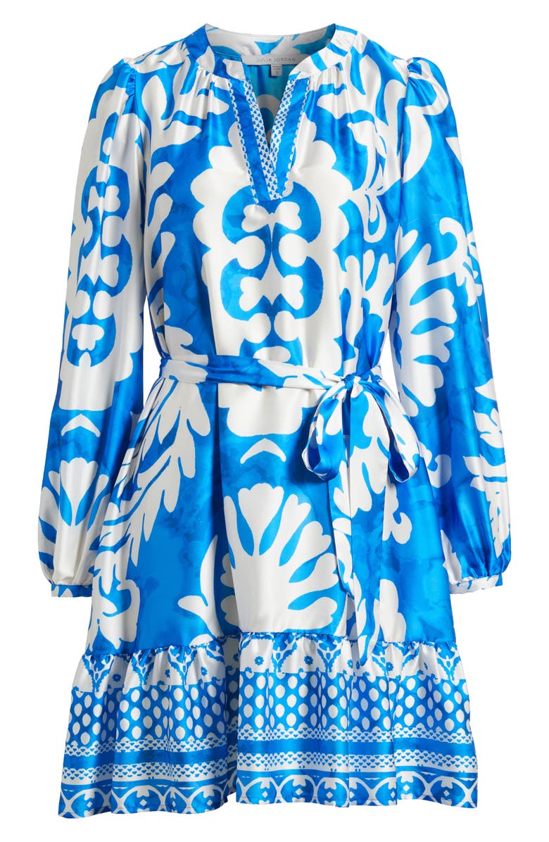 Julia Jordan Long Sleeve Tie Belt Dress, Alternate, color, 