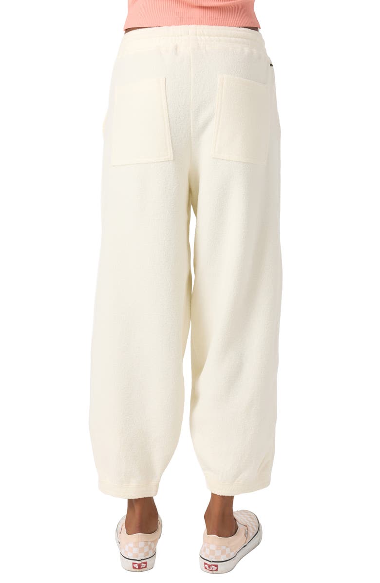 O'Neill Wavelength Crop Terry Joggers, Alternate, color, Winter White