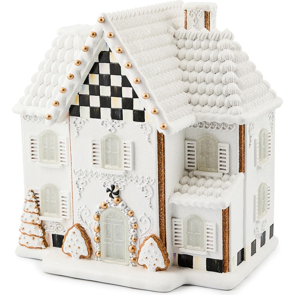 Mackenzie-childs Mackenzie Childs Gingerbread Illuminated Manor In White