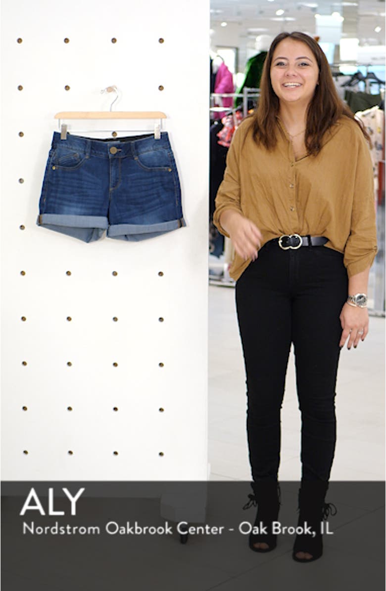 Ab-Solution Cuffed Denim Shorts, sales video thumbnail