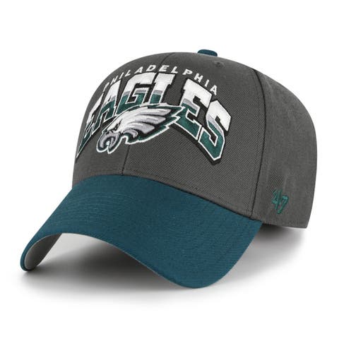 Men's '47 Charcoal Philadelphia Eagles Split Block MVP Adjustable Hat