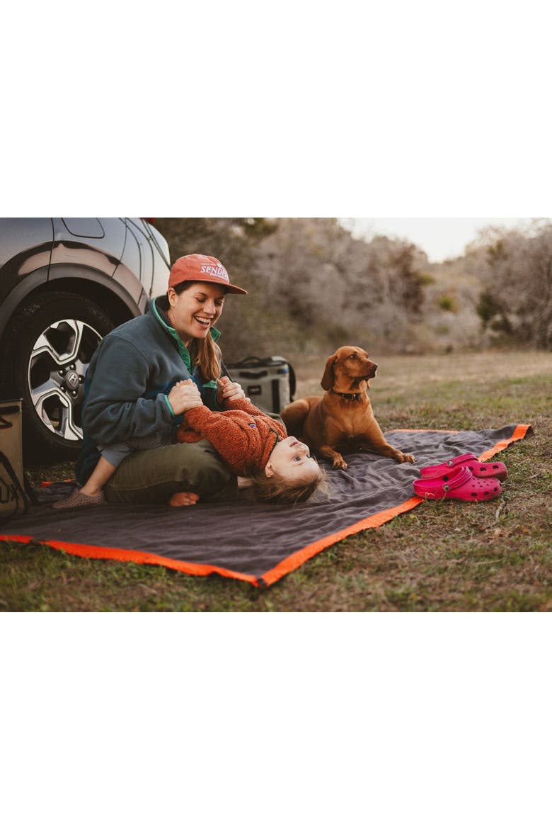 Field Microfleece Blanket, Alternate, color, Ember Orange